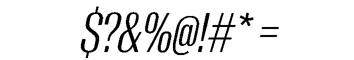 AntarcticaVAR ExtraCondensedLightItalicContrast Instance Font OTHER CHARS