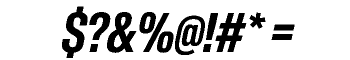AntarcticaVAR ExtraCondensedSemiBoldItalic Instance Font OTHER CHARS
