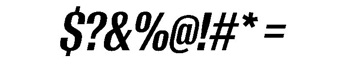 AntarcticaVAR ExtraCondensedSemiBoldItalicContrast Instance Font OTHER CHARS