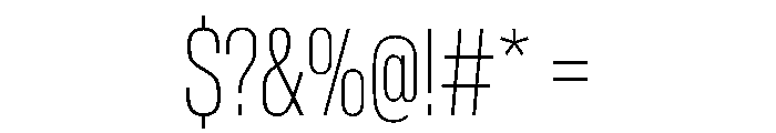 AntarcticaVAR ExtraCondensedThin Instance Font OTHER CHARS