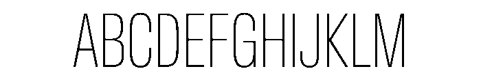 AntarcticaVAR ExtraCondensedThin Instance Font UPPERCASE
