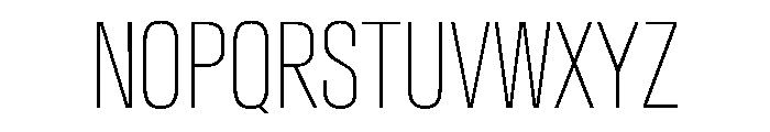 AntarcticaVAR ExtraCondensedThin Instance Font UPPERCASE
