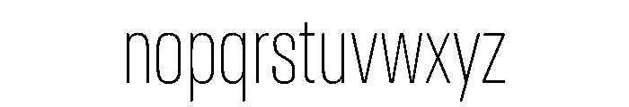 AntarcticaVAR ExtraCondensedThin Instance Font LOWERCASE