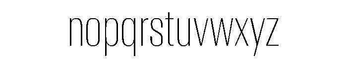AntarcticaVAR ExtraCondensedThinContrast Instance Font LOWERCASE