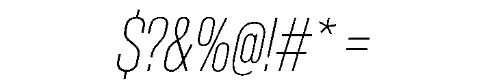 AntarcticaVAR ExtraCondensedThinItalic Instance Font OTHER CHARS