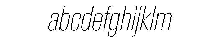 AntarcticaVAR ExtraCondensedThinItalicContrast Instance FONT