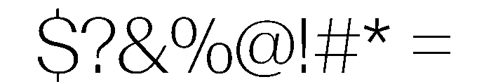 AntarcticaVAR ExtraLightContrast Instance Font OTHER CHARS