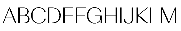 AntarcticaVAR ExtraLightContrast Instance Font UPPERCASE