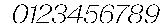 AntarcticaVAR ExtraLightItalicContrast Instance Font OTHER CHARS