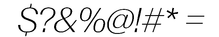 AntarcticaVAR ExtraLightItalicContrast Instance Font OTHER CHARS