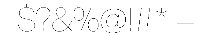 AntarcticaVAR Hairline Instance Font OTHER CHARS