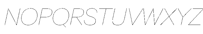 AntarcticaVAR HairlineItalic Instance Font UPPERCASE