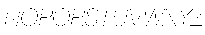 AntarcticaVAR HairlineItalicContrast Instance Font UPPERCASE