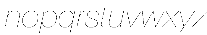 AntarcticaVAR HairlineItalicContrast Instance Font LOWERCASE