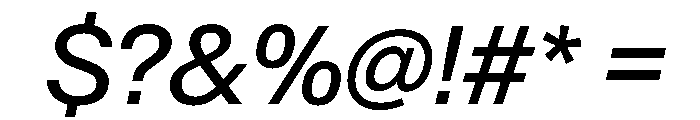 AntarcticaVAR Italic Instance Font OTHER CHARS
