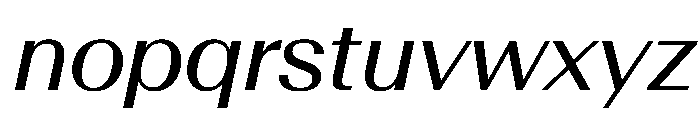 AntarcticaVAR ItalicContrast Instance Font LOWERCASE