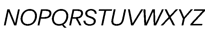 AntarcticaVAR LightItalic Instance Font UPPERCASE