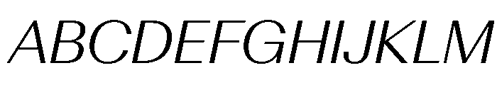 AntarcticaVAR LightItalicContrast Instance Font UPPERCASE