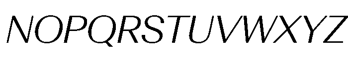AntarcticaVAR LightItalicContrast Instance Font UPPERCASE