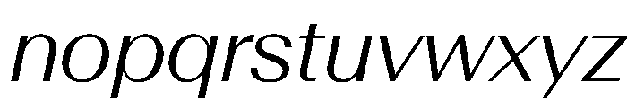 AntarcticaVAR LightItalicContrast Instance Font LOWERCASE