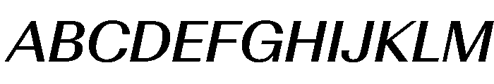 AntarcticaVAR MediumItalicContrast Instance Font UPPERCASE