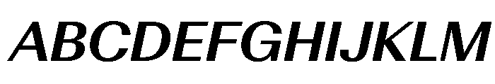 AntarcticaVAR SemiBoldItalicContrast Instance Font UPPERCASE
