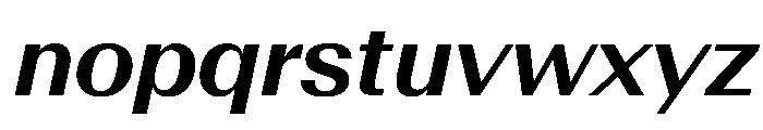 AntarcticaVAR SemiBoldItalicContrast Instance Font LOWERCASE