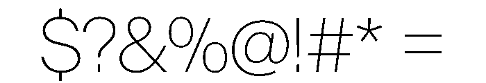 AntarcticaVAR Thin Instance Font OTHER CHARS