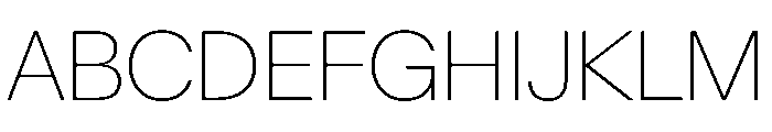 AntarcticaVAR Thin Instance Font UPPERCASE