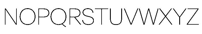 AntarcticaVAR Thin Instance Font UPPERCASE
