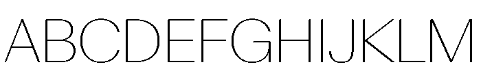 AntarcticaVAR ThinContrast Instance Font UPPERCASE