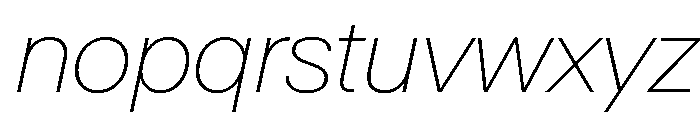 AntarcticaVAR ThinItalic Instance Font LOWERCASE