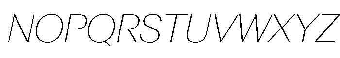 AntarcticaVAR ThinItalicContrast Instance Font UPPERCASE