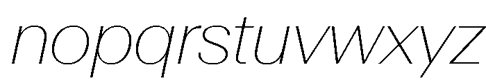 AntarcticaVAR ThinItalicContrast Instance Font LOWERCASE
