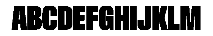 AntarcticaVAR UltraCondensedBlack Instance Font UPPERCASE