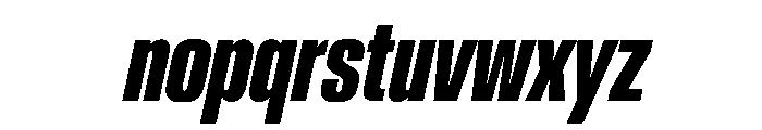 AntarcticaVAR UltraCondensedBoldItalic Instance Font LOWERCASE