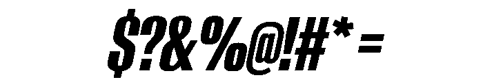 AntarcticaVAR UltraCondensedBoldItalicContrast Instance Font OTHER CHARS