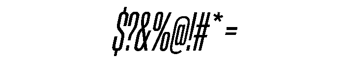 AntarcticaVAR UltraCondensedBookItalic Instance Font OTHER CHARS