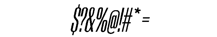 AntarcticaVAR UltraCondensedBookItalicContrast Instance Font OTHER CHARS
