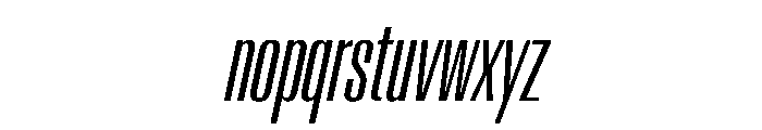 AntarcticaVAR UltraCondensedBookItalicContrast Instance Font LOWERCASE