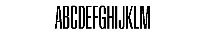 AntarcticaVAR UltraCondensedContrast Instance Font UPPERCASE