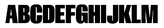 AntarcticaVAR UltraCondensedExtraBlackContrast Instance Font UPPERCASE