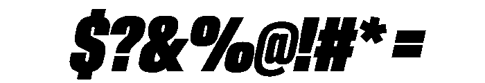 AntarcticaVAR UltraCondensedExtraBlackItalic Instance Font OTHER CHARS