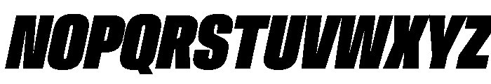 AntarcticaVAR UltraCondensedExtraBlackItalic Instance Font UPPERCASE
