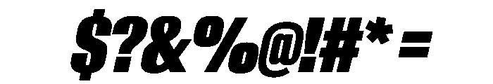 AntarcticaVAR UltraCondensedExtraBlackItalicContrast Instance Font OTHER CHARS