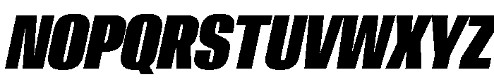 AntarcticaVAR UltraCondensedExtraBlackItalicContrast Instance Font UPPERCASE