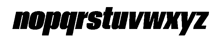 AntarcticaVAR UltraCondensedExtraBlackItalicContrast Instance Font LOWERCASE