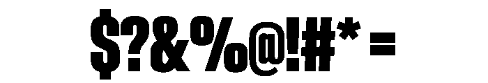 AntarcticaVAR UltraCondensedExtraBold Instance Font OTHER CHARS