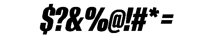AntarcticaVAR UltraCondensedExtraBoldItalicContrast Instance Font OTHER CHARS