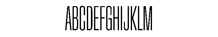 AntarcticaVAR UltraCondensedExtraLight Instance Font UPPERCASE